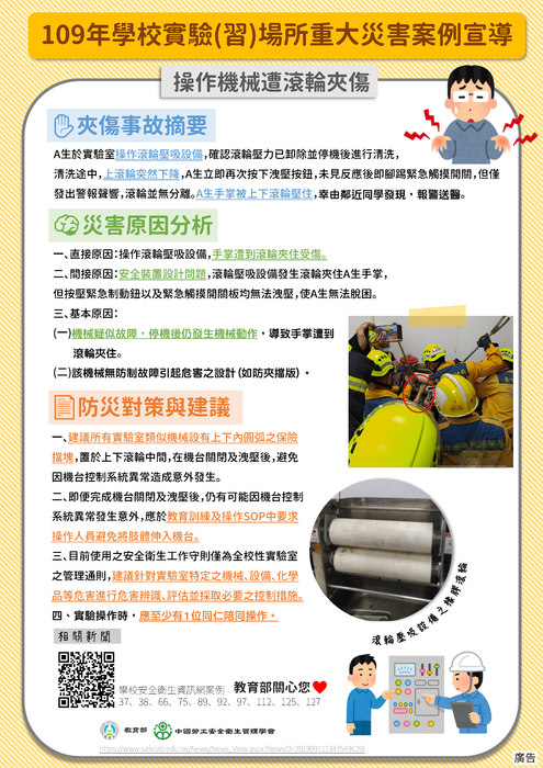 操作機械受傷圖片