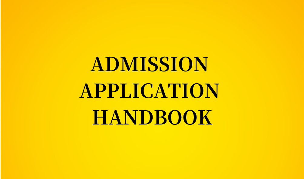 Admission Application Handbook(Open new window)